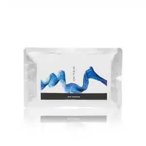 A rectangular package labeled "INTRALINE® MONO 29G 38 50 6-0" with a minimalist design featuring a blue abstract brushstroke across the front. The package has a glossy white surface and silver edges, giving it a clean, modern appearance.