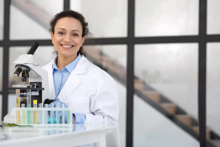 Doctor in a laboratory.